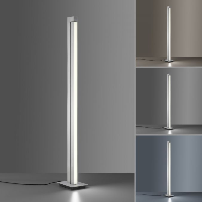 Paul Neuhaus Paul Neuhaus PURE LINES FLOOR LED Stehleuchte aluminium dimmbar drehbar Schalter Speichern exportieren