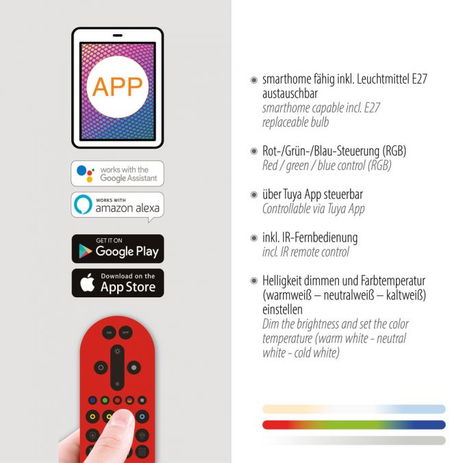 Paul Neuhaus LED Pendelleuchte Smarthome D=20 silber dimmbar App Fernbedienung Outlet