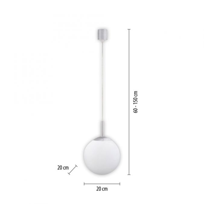 Paul Neuhaus LED Pendelleuchte Smarthome D=20 silber dimmbar App Fernbedienung Outlet