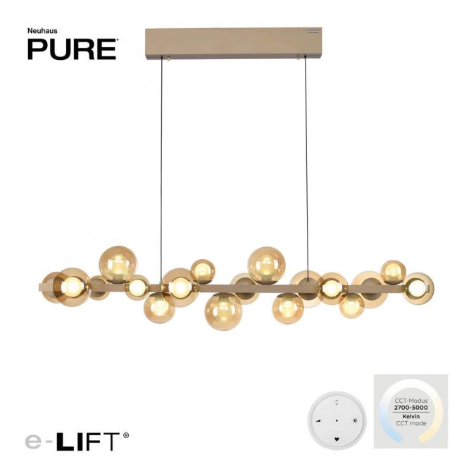 Paul Neuhaus Paul Neuhaus LED Pendelleuchte PURE E-Popup bronce höhenverstellbar Schlussverkauf