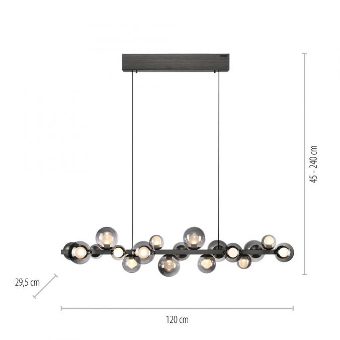 Paul Neuhaus Paul Neuhaus LED Pendelleuchte PURE E-Popup grau höhenverstellbar Günstiger Verkauf