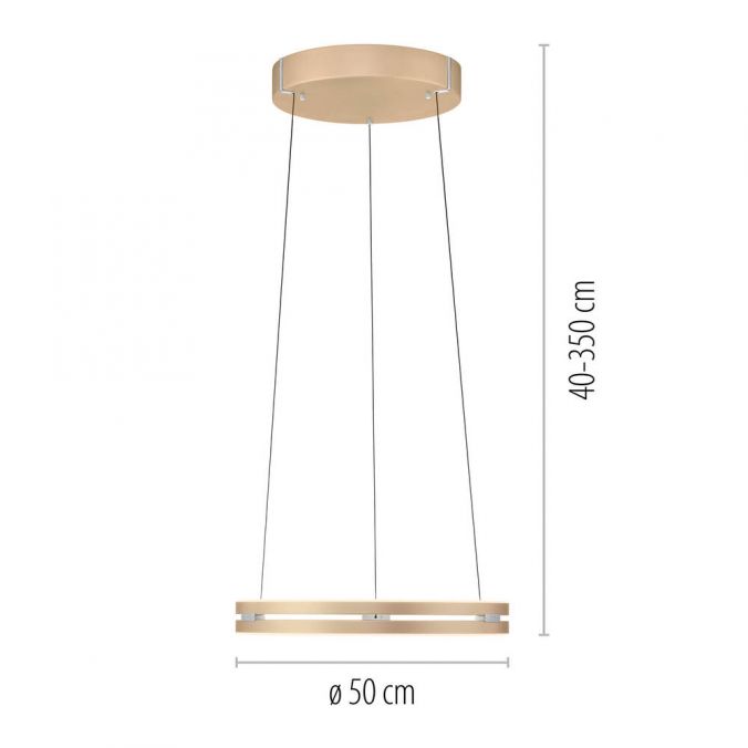 Paul Neuhaus Paul Neuhaus LED Pendelleuchte PURE E-Loop messing matt e-LIFT Meist gekauft