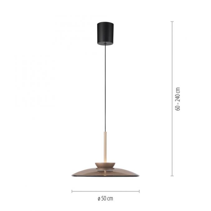 Paul Neuhaus Paul Neuhaus LED Pendelleuchte PURE E-Moon bronce elekrisch verstellbar Sonderangebot