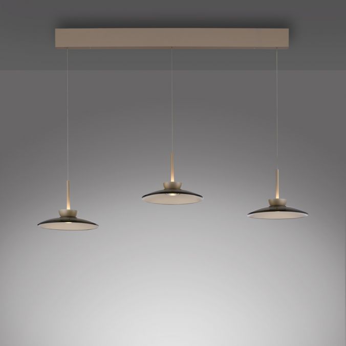 Paul Neuhaus Paul Neuhaus LED Pendelleuchte PURE Moon bronze 3 flammig Lift dimmbar Rabatt