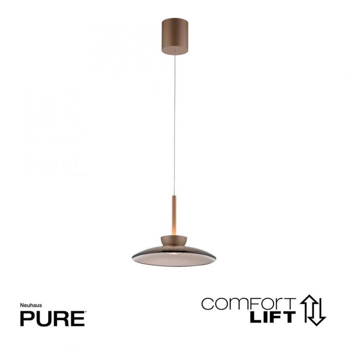 Paul Neuhaus Paul Neuhaus LED Pendelleuchte PURE Moon bronze höhenverstellbar