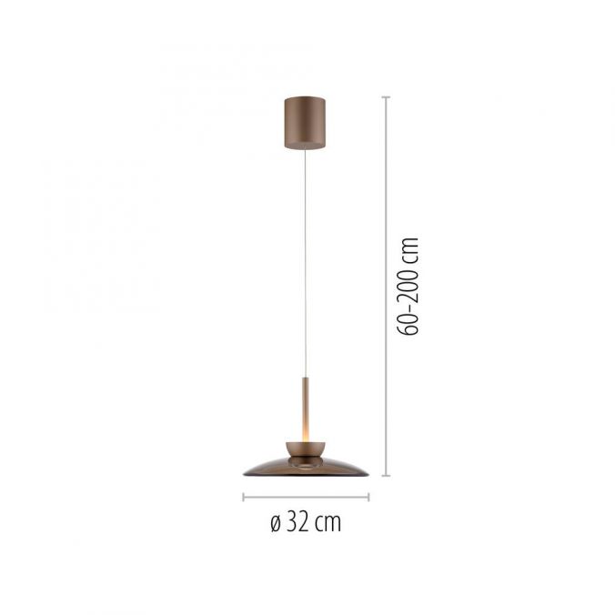 Paul Neuhaus Paul Neuhaus LED Pendelleuchte PURE Moon bronze höhenverstellbar Günstig kaufen