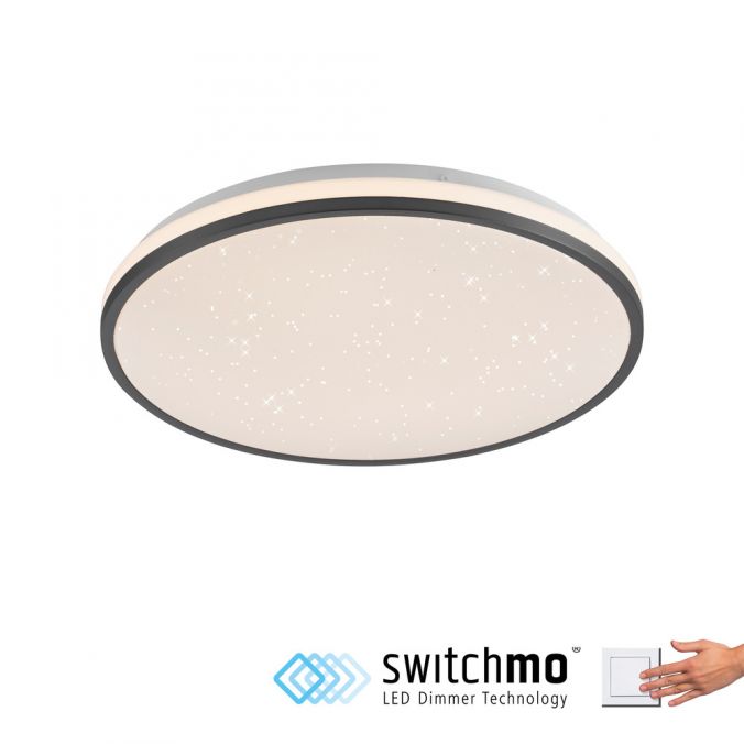 Paul Neuhaus LED Deckenleuchte Sternenhimmel schwarz dimmbar Switchmo Technologie