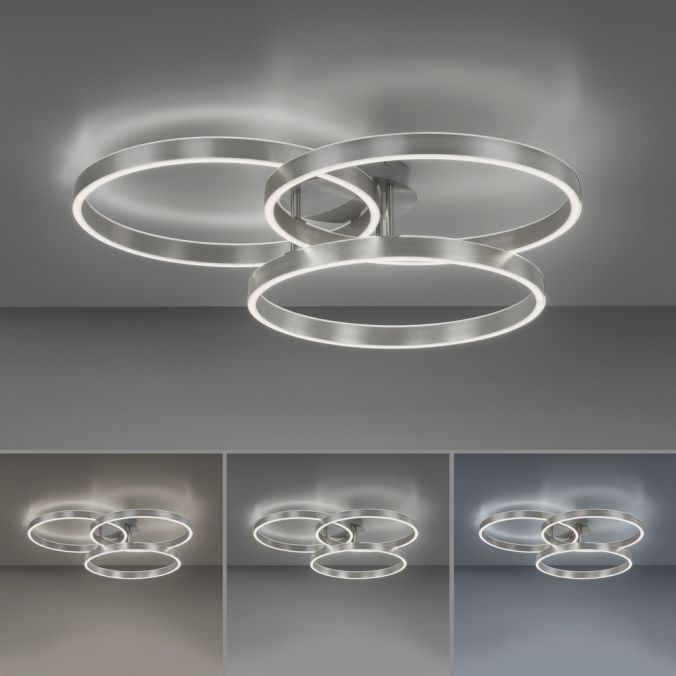 Paul Neuhaus LED Deckenleuchte silberfarbig rund dimmbar CCT Memoryfunktion Flash Sale