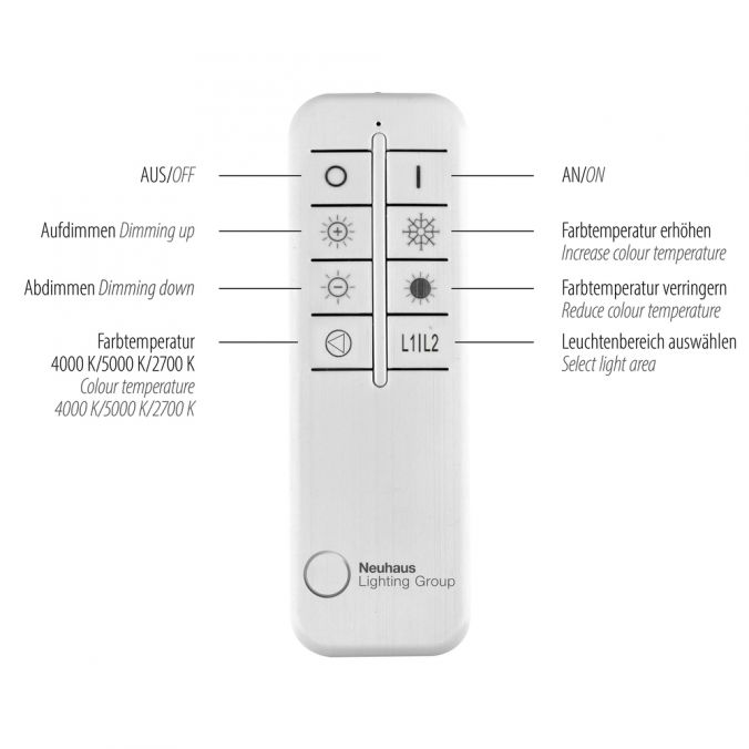 Paul Neuhaus LED Deckenleuchte silberfarbig rund dimmbar CCT Memoryfunktion Flash Sale