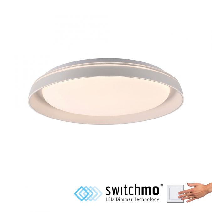 Paul Neuhaus LED Deckenleuchte weiß dimmbar schlichtes zeitloses Design
