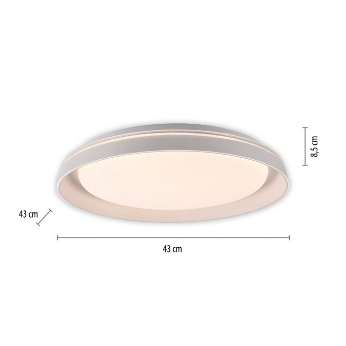 Paul Neuhaus LED Deckenleuchte weiß dimmbar schlichtes zeitloses Design Online Shopping