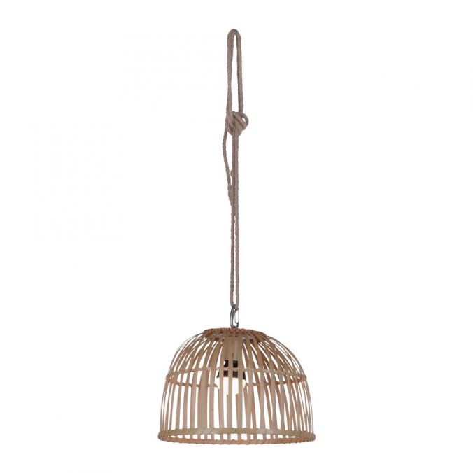 Paul Neuhaus LED-Pendelleuchte, Holzstil, akkubetrieben, IP44, dimmbar, Fernbedienung, warmweiß