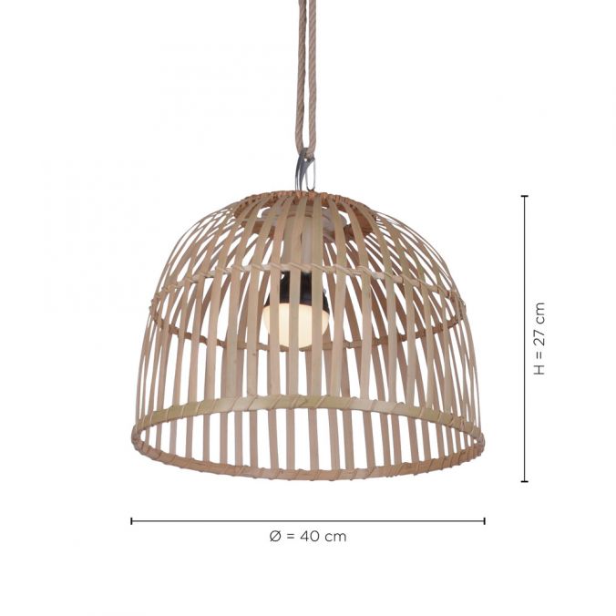 Paul Neuhaus LED-Pendelleuchte, Holzstil, akkubetrieben, IP44, dimmbar, Fernbedienung, warmweiß Saisonschlussverkauf