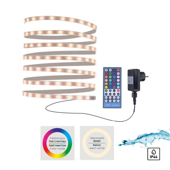 Paul Neuhaus LED Lichtstreifen mehrfarbig 5 Meter mit Fernbedienung dimmbar RGB
