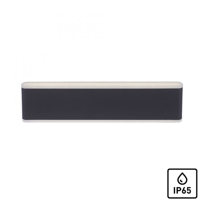 Paul Neuhaus LED Wandleuchte, Außenwandleuchte IP65, anthrazit, Up & Down
