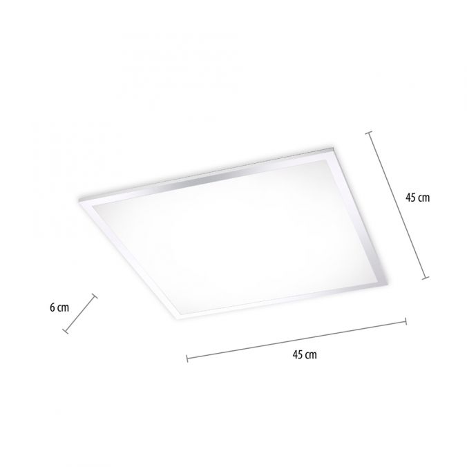 Paul Neuhaus LED-Panel, Rahmen chrom , IP44, Badezimmer Panel, 45x45cm, CCT Vatertagsangebot