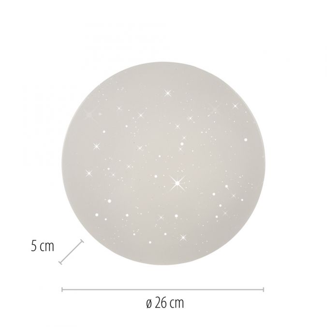 Paul Neuhaus LED Deckenleuchte weiß Sternenhimmel rund D=26cm Schlafzimmer Exklusive Angebote