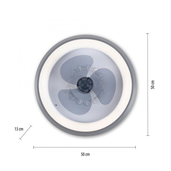 Paul Neuhaus LED Deckenleuchte mit Venitaltor Timerfunktion grau dimmbar Blitzangebot