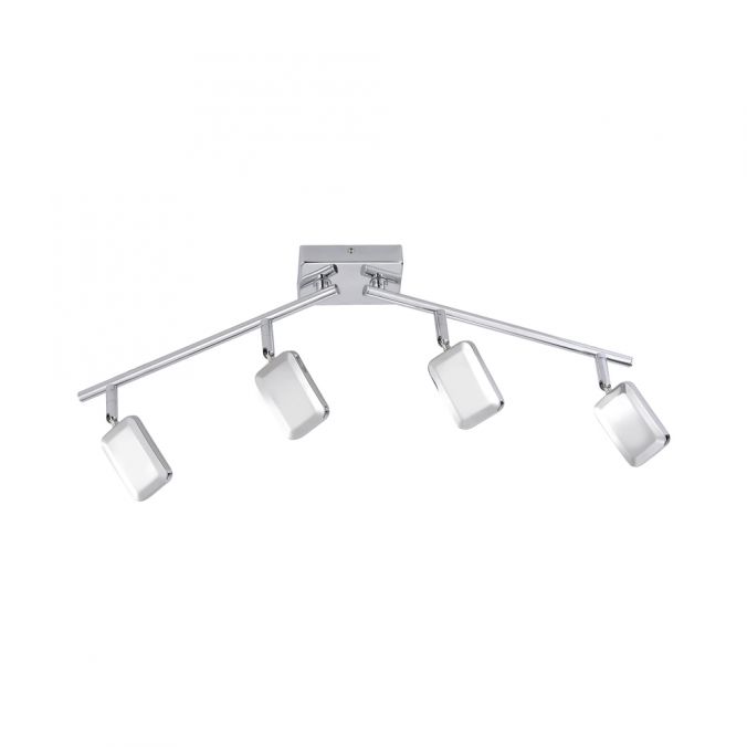 Paul Neuhaus LED-Deckenleuchte, chrom, warmweiße Lichtfarbe, energiesparend, modern