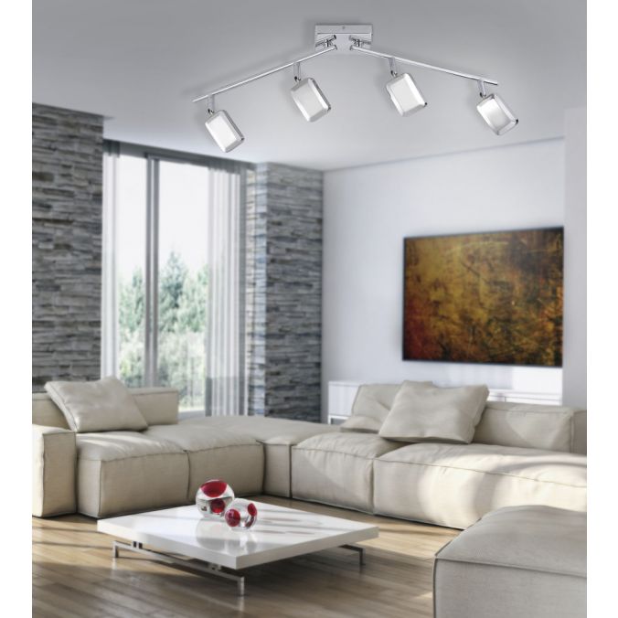 Paul Neuhaus LED-Deckenleuchte, chrom, warmweiße Lichtfarbe, energiesparend, modern Sonderangebote
