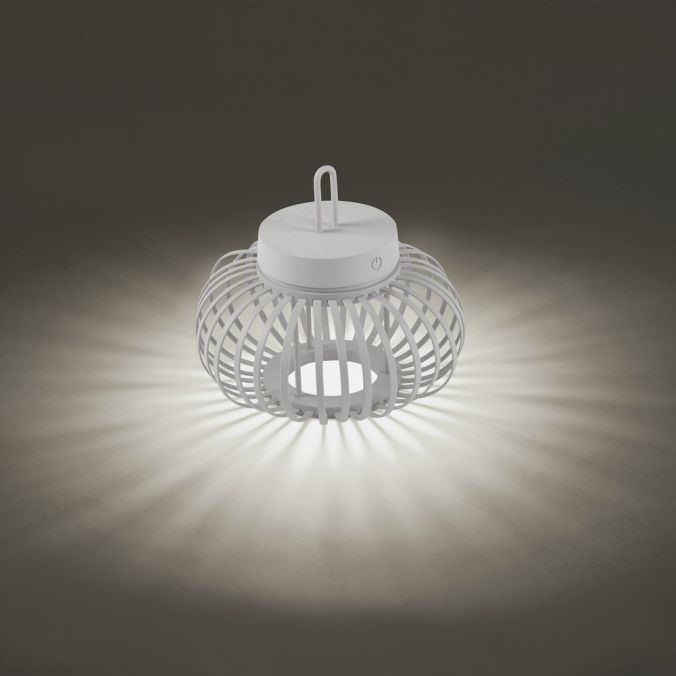 Paul Neuhaus LED Tischleuchte D=25cm weiß Akkulampe USB IP44 dimmbar per Touch Kostenlose Rückgabe