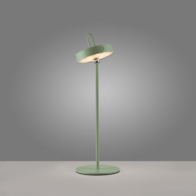 Paul Neuhaus LED Tischlampe grün Akku Touchdimmer spritzwassergeschützt USB Letzte 3 Tage
