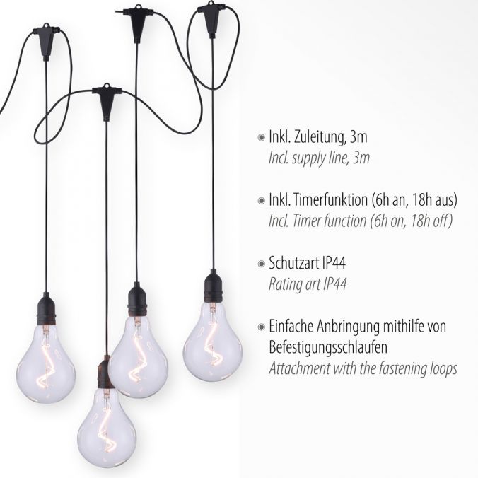 Paul Neuhaus LED Pendelleuchte, schwarz, spritzwassergeschützt, modern Letzte 2 Tage