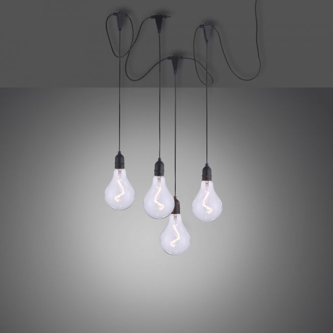 Paul Neuhaus LED Pendelleuchte, schwarz, spritzwassergeschützt, modern Letzte 2 Tage