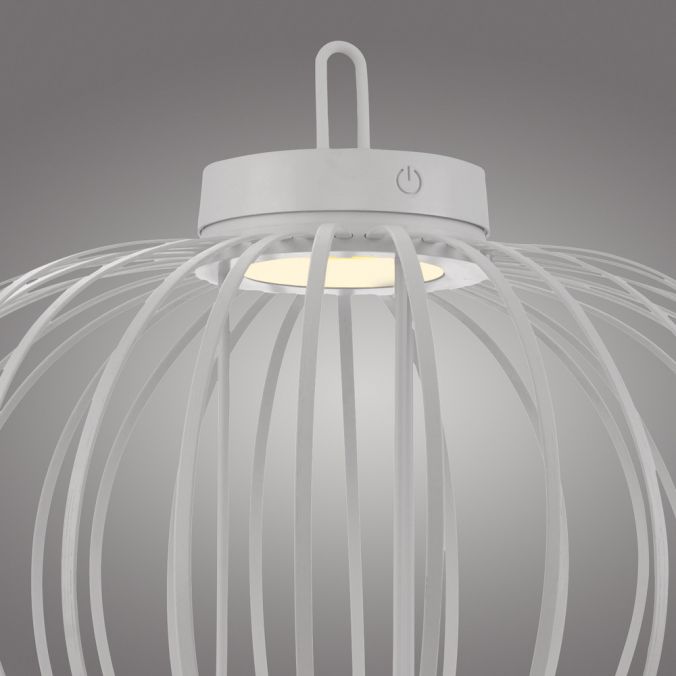 Paul Neuhaus LED Tischleuchte D=46cm weiß Akkulampe USB IP44 dimmbar per Touch Letzter Tag