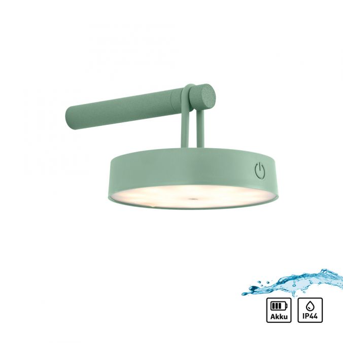 Paul Neuhaus LED Akku Wandleuchte grün dimmbar per Touch IP44 Memoryfunktion
