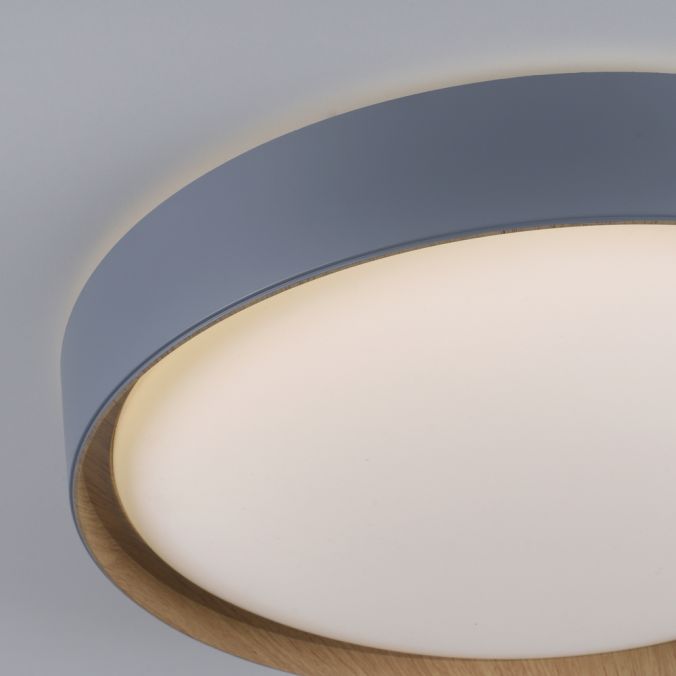 Paul Neuhaus Paul Neuhaus Q EMILIA Deckenleuchte Smart Home grau matt farbig Holzoptik dimmbar Kostenloser Versand international