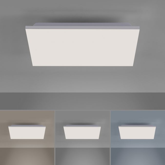 Paul Neuhaus LED Panel, weiß, rahmenlos, dimmbar, CCT Lichtfarbsteuerung, quadratisch 50% Rabatt für begrenzte Zeit