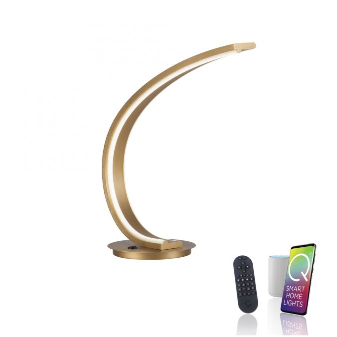 Paul Neuhaus Paul Neuhaus Q VITO LED Tischleuchte Smart Home messing matt farbig dimmbar