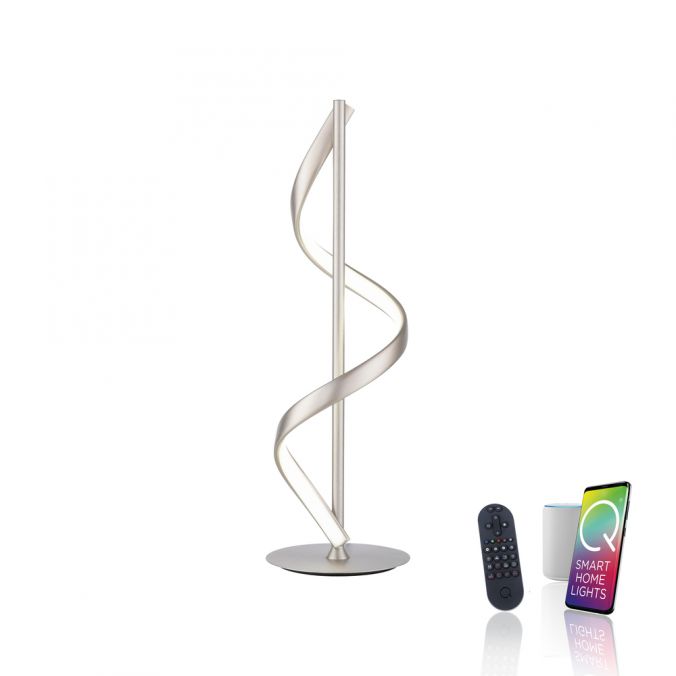 Paul Neuhaus Paul Neuhaus LED Tischleuchte Q-SWING silber steuerbar Smart Home