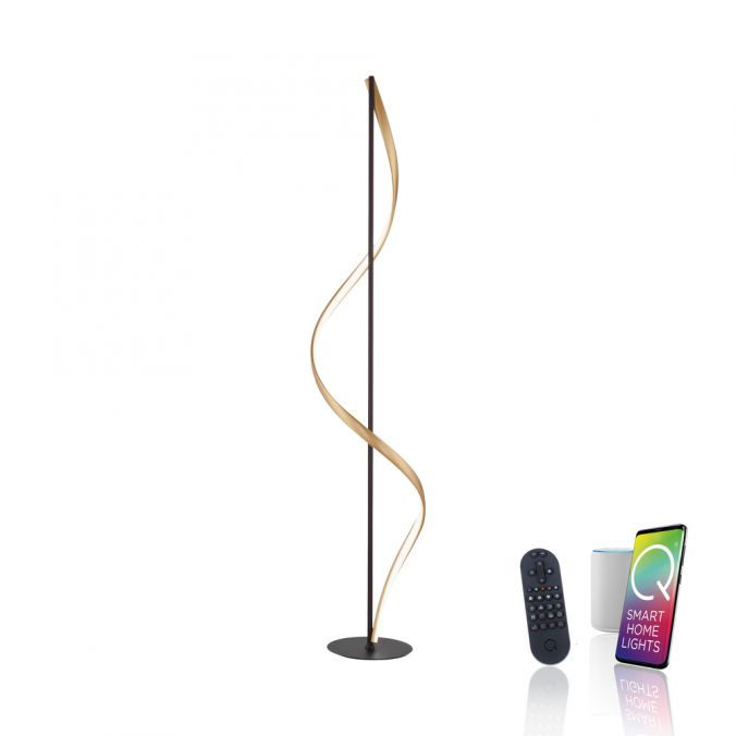Paul Neuhaus Paul Neuhaus LED Stehleuchte Q-SWING anthrazit steuerbar Smart Home