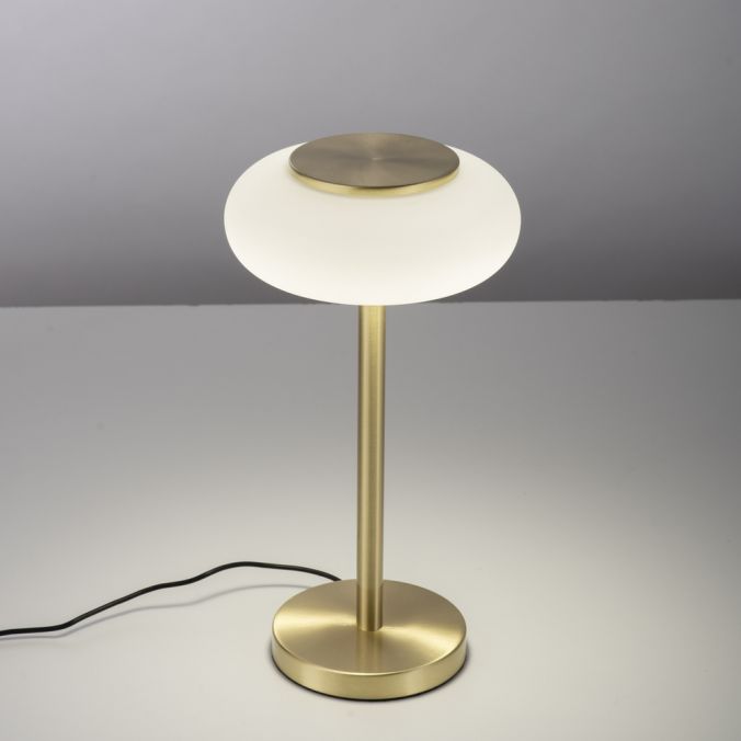 Paul Neuhaus Paul Neuhaus Q ETIENNE Tischleuchte Smart Home messingfarbig dimmbar rund Günstiger Verkauf