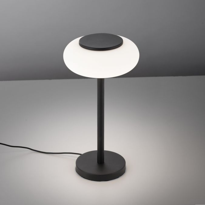 Paul Neuhaus Paul Neuhaus Q ETIENNE LED Tischleuchte Smart Home schwarz dimmbar rund Fabrikverkauf