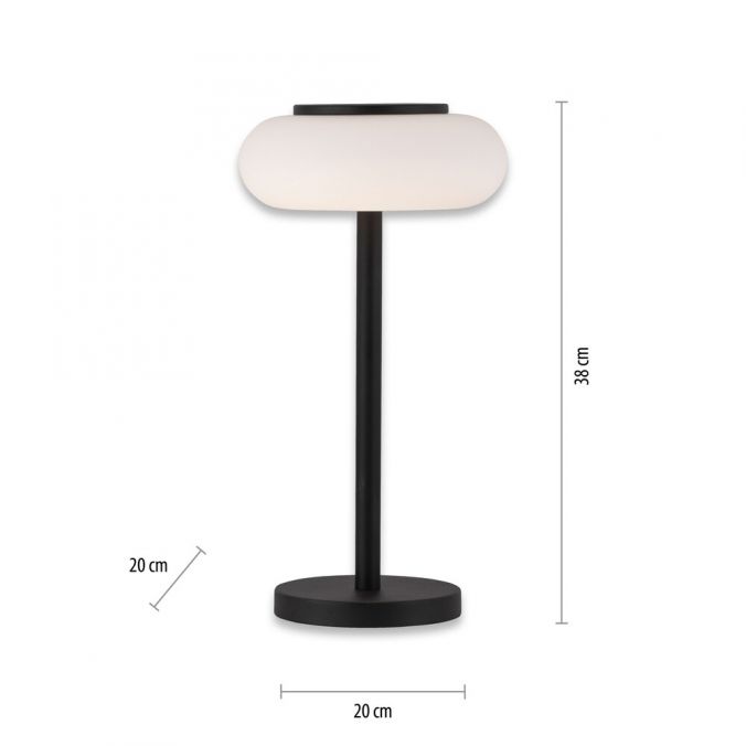 Paul Neuhaus Paul Neuhaus Q ETIENNE LED Tischleuchte Smart Home schwarz dimmbar rund Fabrikverkauf