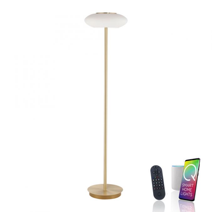 Paul Neuhaus Paul Neuhaus Q ETIENNE LED Stehleuchte Smart Home messing matt dimmbar CCT