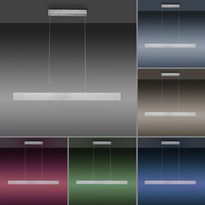 Paul Neuhaus LED Pendelleuchte silber, Fernbedienung, Medion-App smarthome Sonderangebot