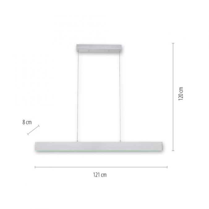 Paul Neuhaus LED Pendelleuchte silber, Fernbedienung, Medion-App smarthome Sonderangebot