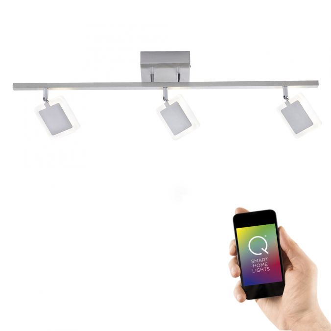 Paul Neuhaus Paul Neuhaus, Q-VIDAL, LED-Deckenleuchte, 3-flg, Smart Home (Auslauf)