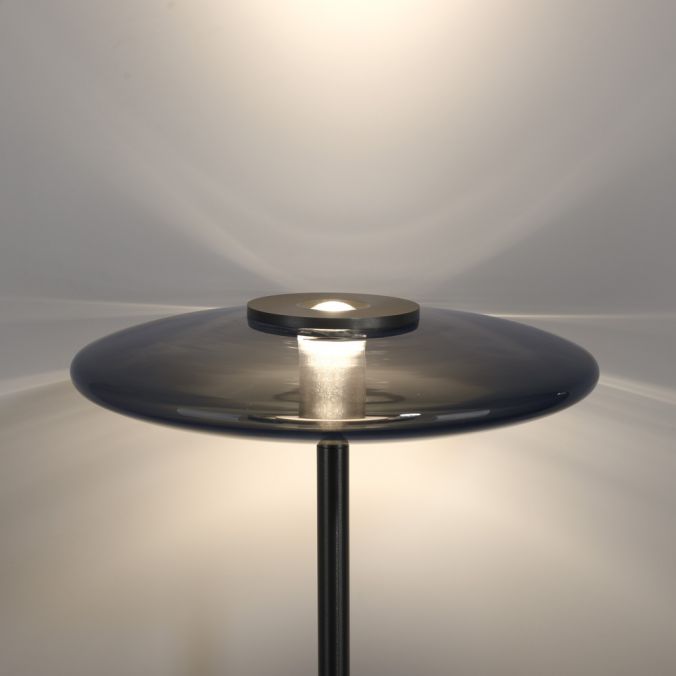 Paul Neuhaus Paul Neuhaus LED Stehleuchte PURE Vitrum grau Toch Rauchglas Saisonschlussverkauf