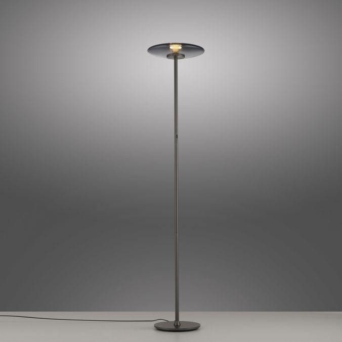 Paul Neuhaus Paul Neuhaus LED Stehleuchte PURE Vitrum grau Toch Rauchglas Saisonschlussverkauf