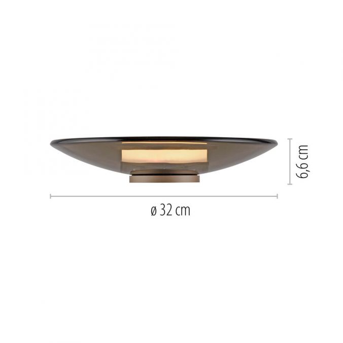 Paul Neuhaus Paul Neuhaus LED Tischleuchte Pure Moon bronze Amberfarben Touchdimmer Black Friday