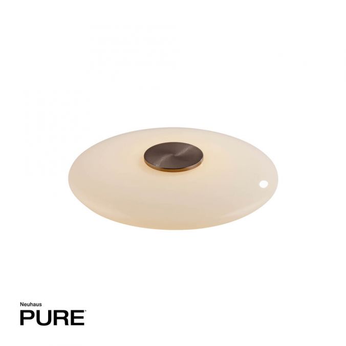 Paul Neuhaus Paul Neuhaus LED Tischleuchte PURE Vitrum dark-metal-brown Touch