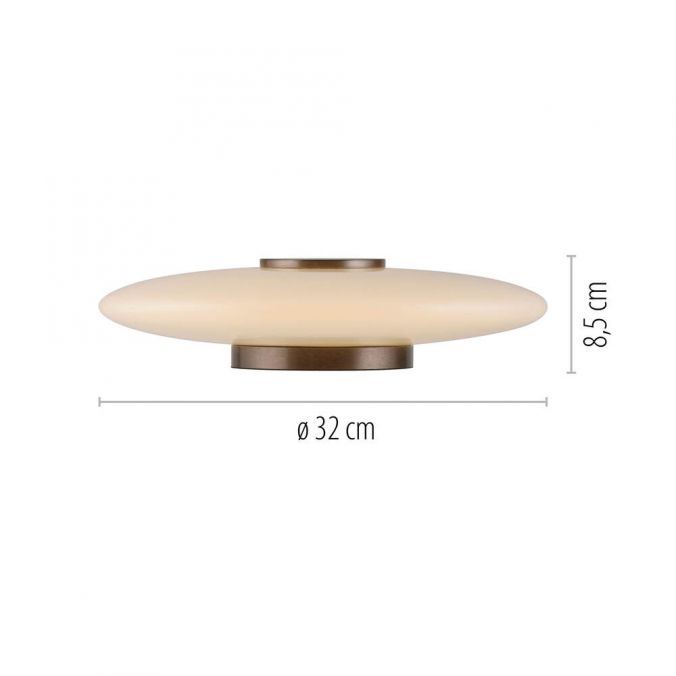 Paul Neuhaus Paul Neuhaus LED Tischleuchte PURE Vitrum dark-metal-brown Touch Cyber Monday