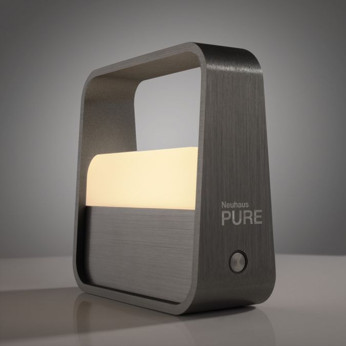 Paul Neuhaus Paul Neuhaus LED Tischleuchte Pure Go grau Akku Touch USB Vatertagsangebot