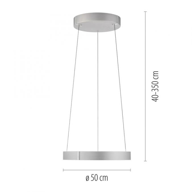 Paul Neuhaus Paul Neuhaus LED Pendelleuchte PURE E-Clipse aluminium elektrisch Lagerräumung