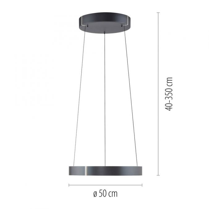 Paul Neuhaus Paul Neuhaus LED Pendelleuchte PURE E-Clipse grau elektrisch e-LIFT Heißer Verkauf